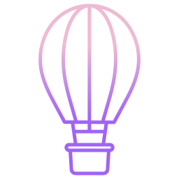 Hot air balloon icon