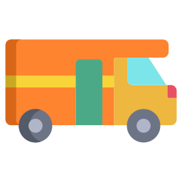 Camper van icon