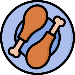 Chicken leg icon