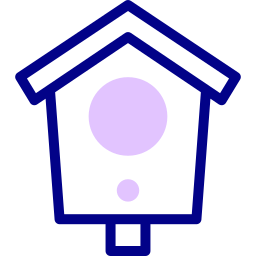 Bird house icon