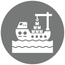 Cargo ship icon