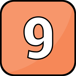 Number 9 icon