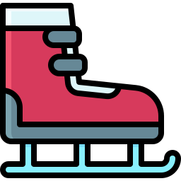 Ice skating shoes icon