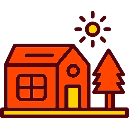 Farm house icon