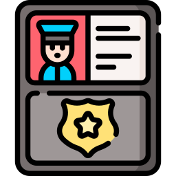 Police identification icon