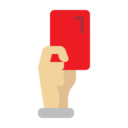 Red card icon