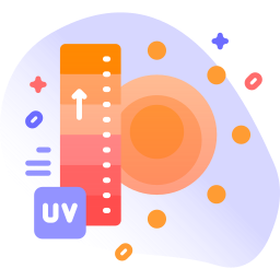 l'indice uv Icône