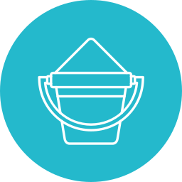 Sand bucket icon