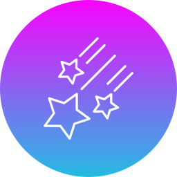 Shooting stars icon