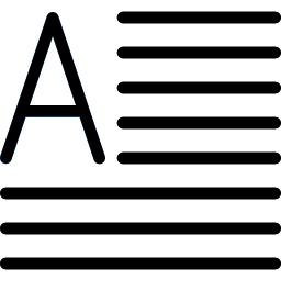 lettres majuscules Icône