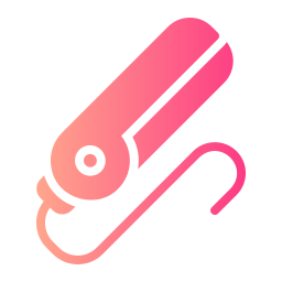 Hair iron icon