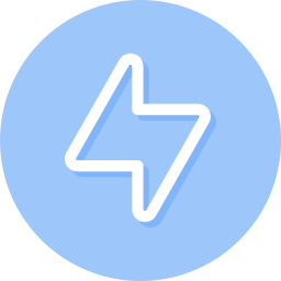 Electricity sign icon