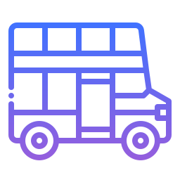 Double decker bus icon