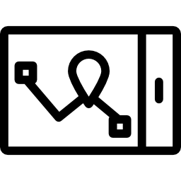 smartphone online track icon