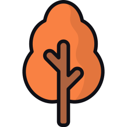 Autumn tree icon