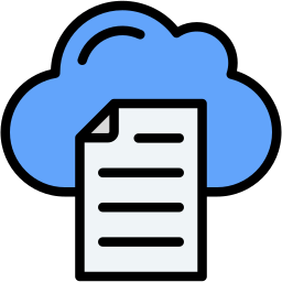 Cloud library icon