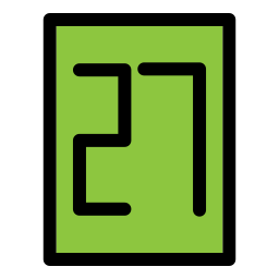 Twenty seven icon