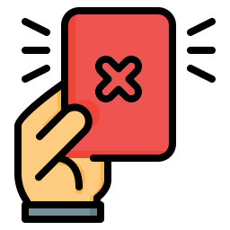 Red card icon