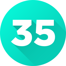 Thirty five icon