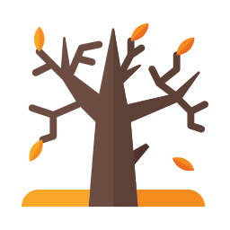 Deciduous tree icon