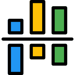 gráfico de barras Ícone