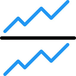 grafico a linee icona