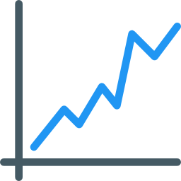 Line chart icon