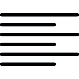 linksbündig icon