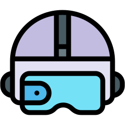 Virtual reality glasses icon