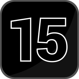 Number 15 icon