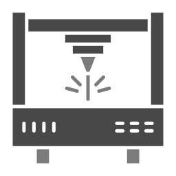 Máquina de corte a laser Ícone