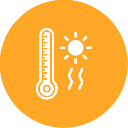 Hot temperature icon