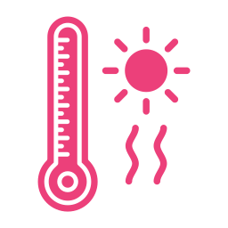 température chaude Icône