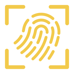 Fingerprint scan icon