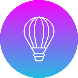 Hot air balloon icon