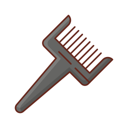 Hair dye brush icon