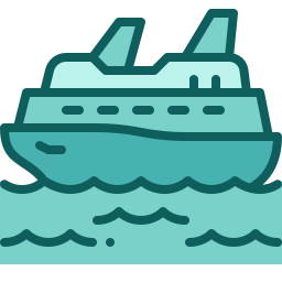 bateau de croisière Icône