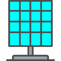 Solar panel icon