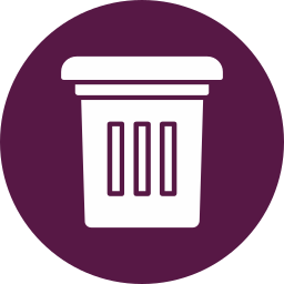 Trash can icon