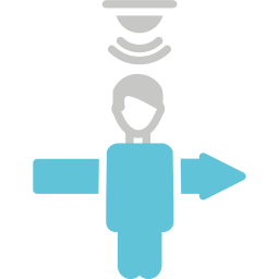 sensor de movimento Ícone