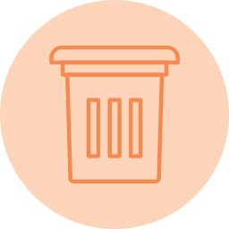 Trash can icon