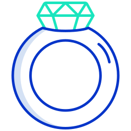 Diamond ring icon