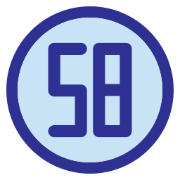 Fifty eight icon