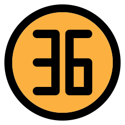 Thirty six icon