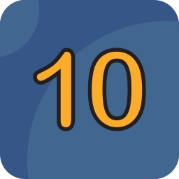 Number 10 icon