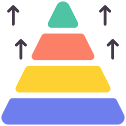 Пирамидальная диаграмма иконка