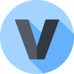 v icon