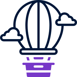 Air balloon icon