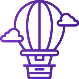 Air balloon icon