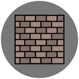 Brick wall icon